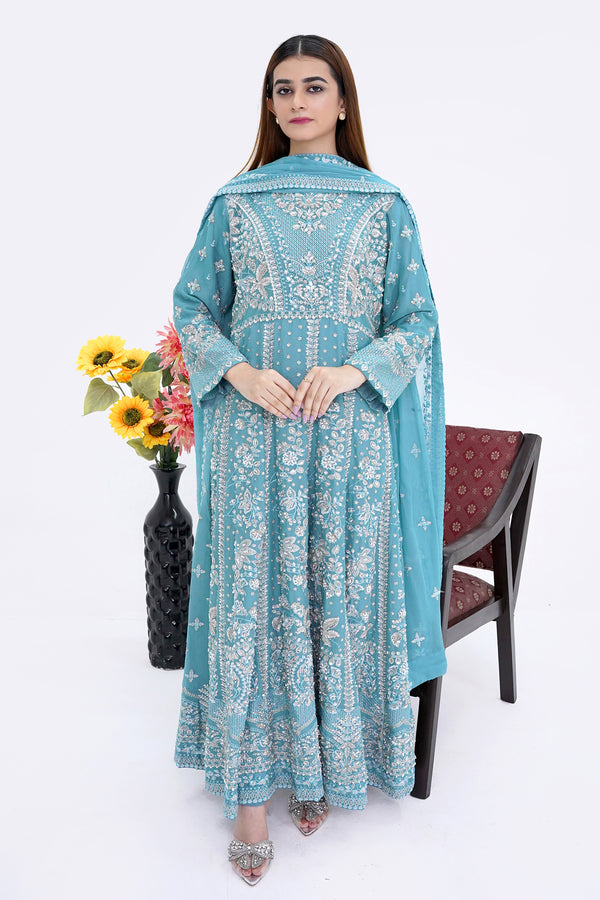 AZ-03 Embroided Bember Chiffon Maxi