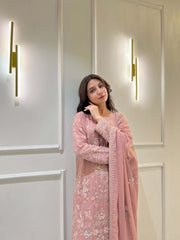 R-01 Embroidered Bember Chiffon 3 Pcs